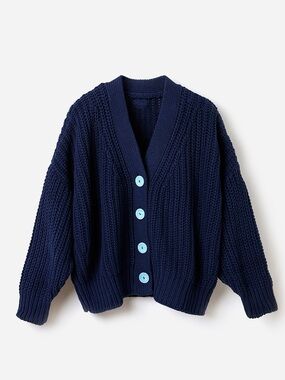 Babaà cotton cardigan no18 navy